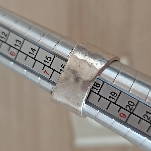 Black Druzy Sterling Ring Sz. 7.5 - Picture 3 of 3